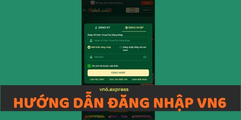 Hướng dẫn đăng nhập VN6